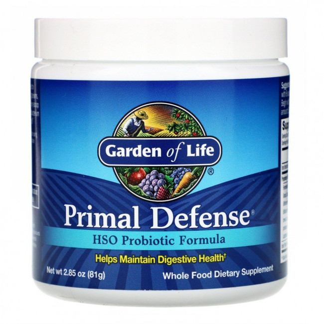 Garden of Life, Primal Defense, порошок, формула с пробиотиком HSO, 81 г (2,85 унции)